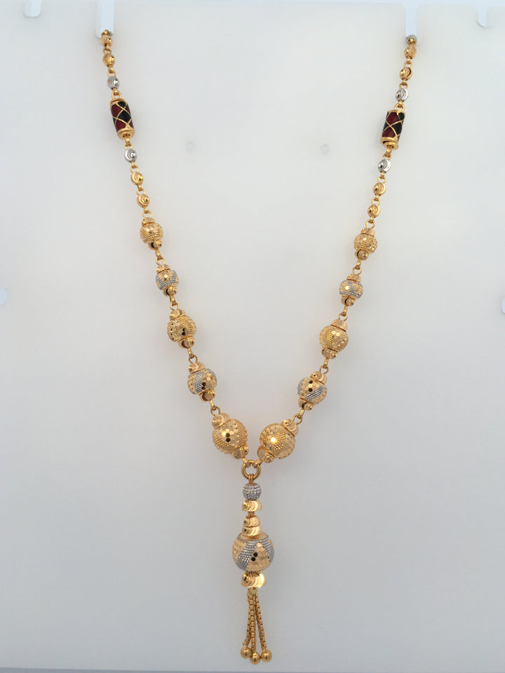 22K Yellow Gold Classic Matching Chain Necklace