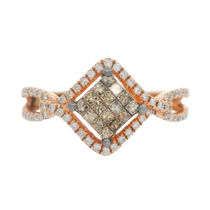 14K Rose Gold 0.38ct. Chocolate Diamond Fashion Ring