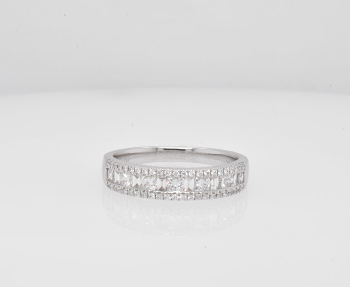 14K White Gold 0.75ct Diamond Anniversary Women's Wedding Band