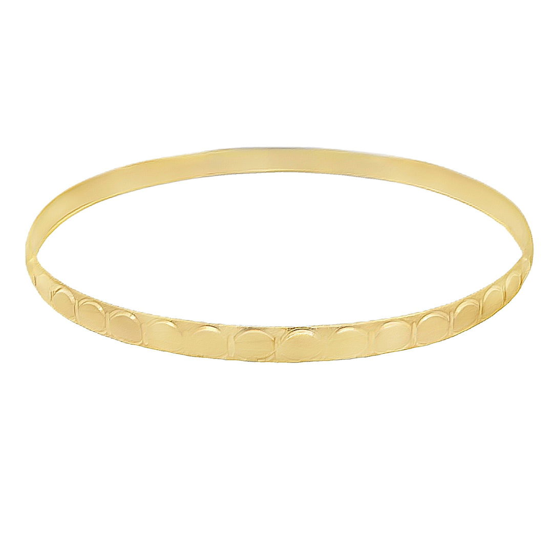 22K Yellow Gold Artisan Crafted Designer Bangle Bracelet