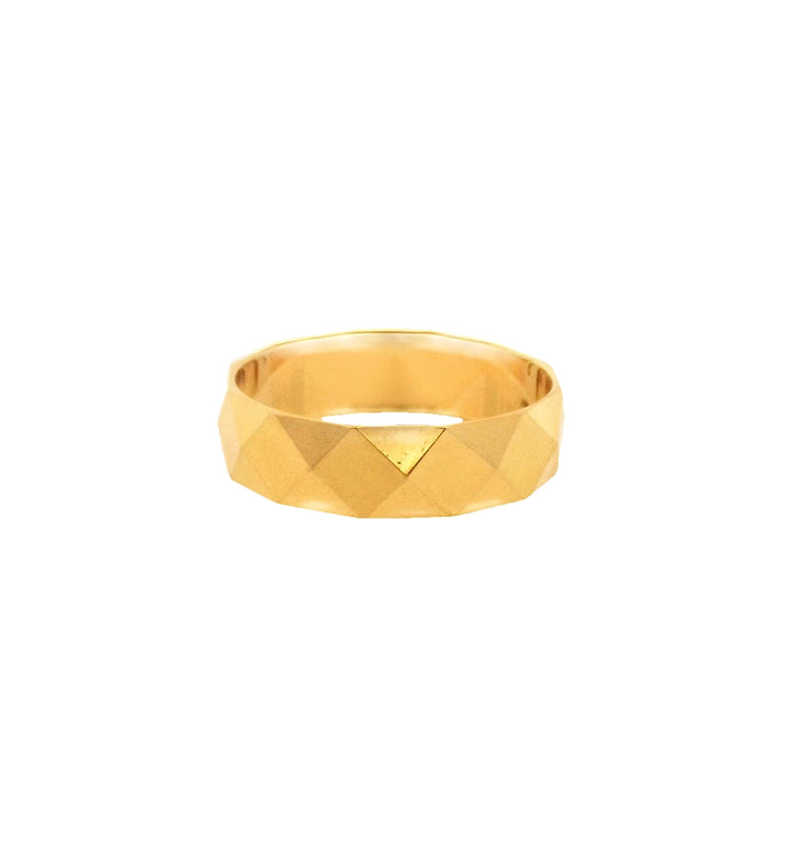 22K Yellow Gold Classic Men's Wedding Band Ring Size 11