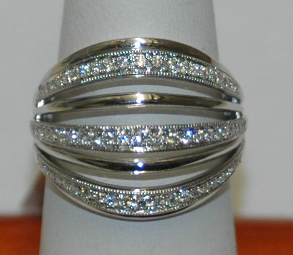 18K White Gold 0.40ct Diamond Women's Anniversary Band