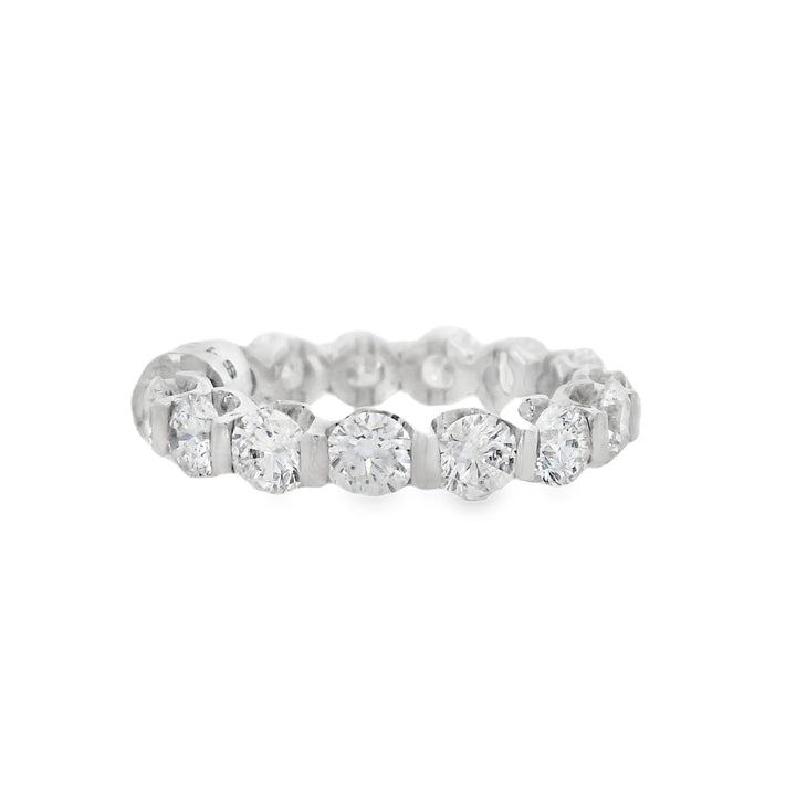 14K White Gold 3.60ct Diamond Eternity Band