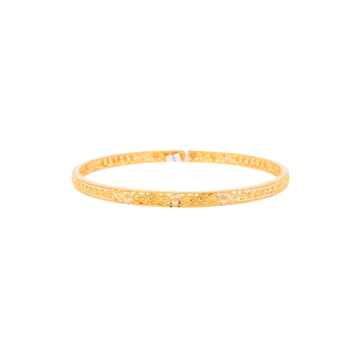22K Yellow Gold Solid Classic Bangle Bracelet