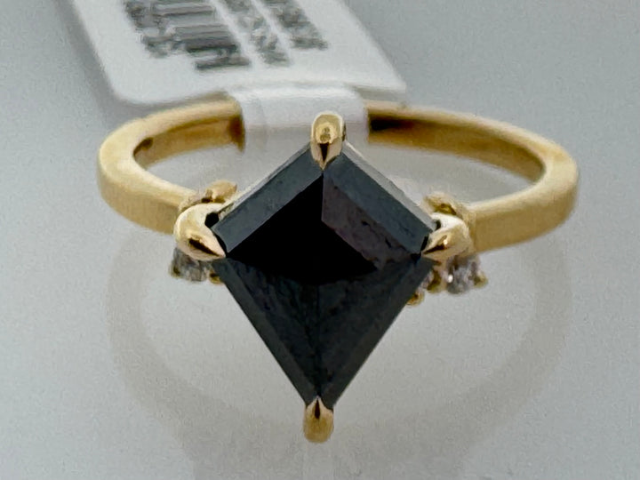 14K Yellow Gold 2.21ct. Black Diamond Fashion Ring