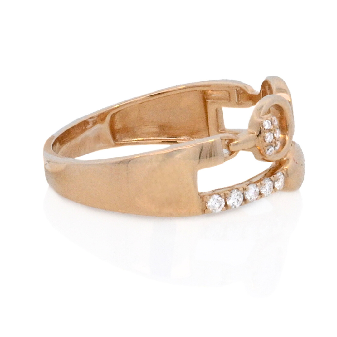 14K Yellow Gold 0.17ct Diamond Fashion Ring