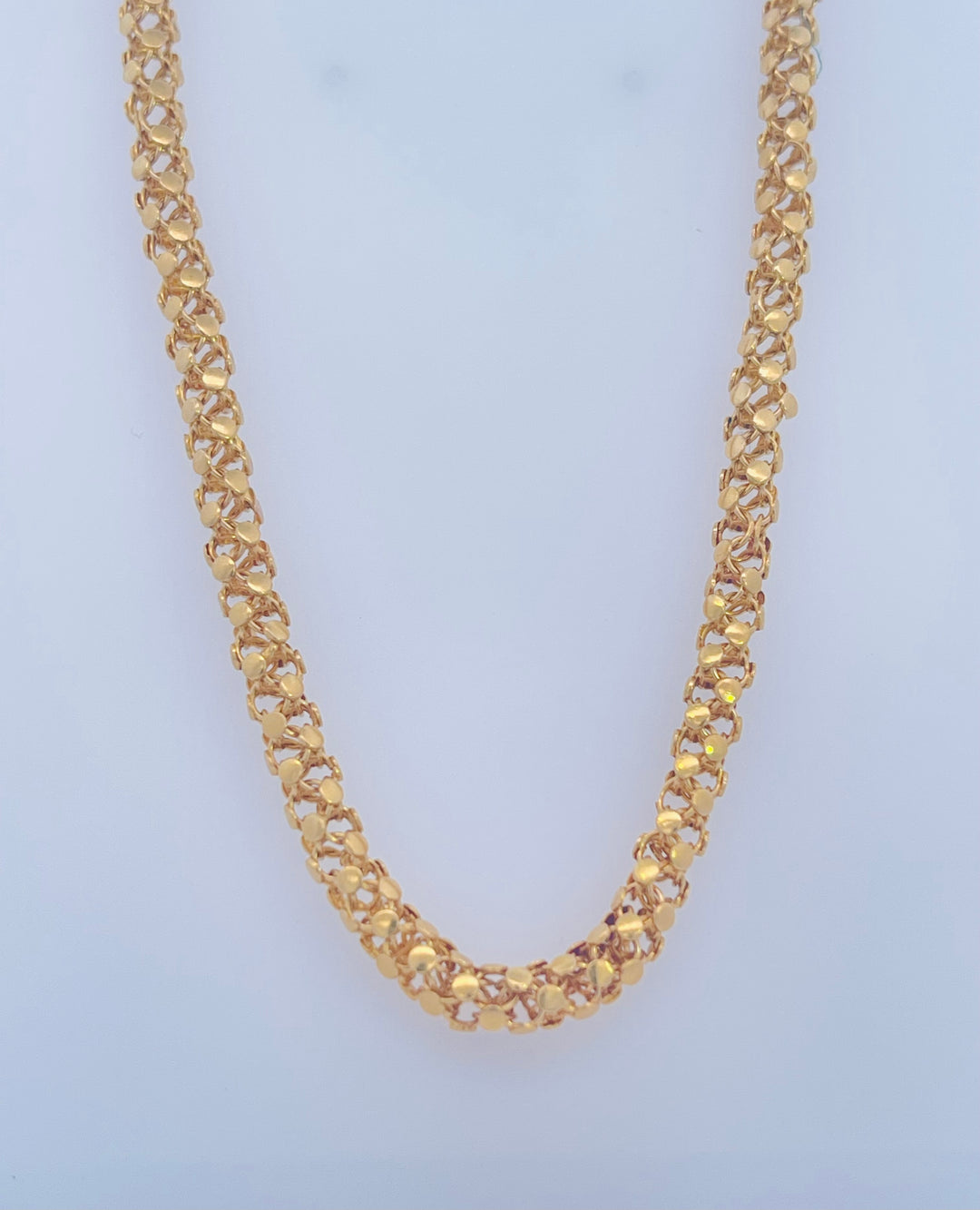 22K Yellow Gold Classic Long Chain Necklace, 30 Inches