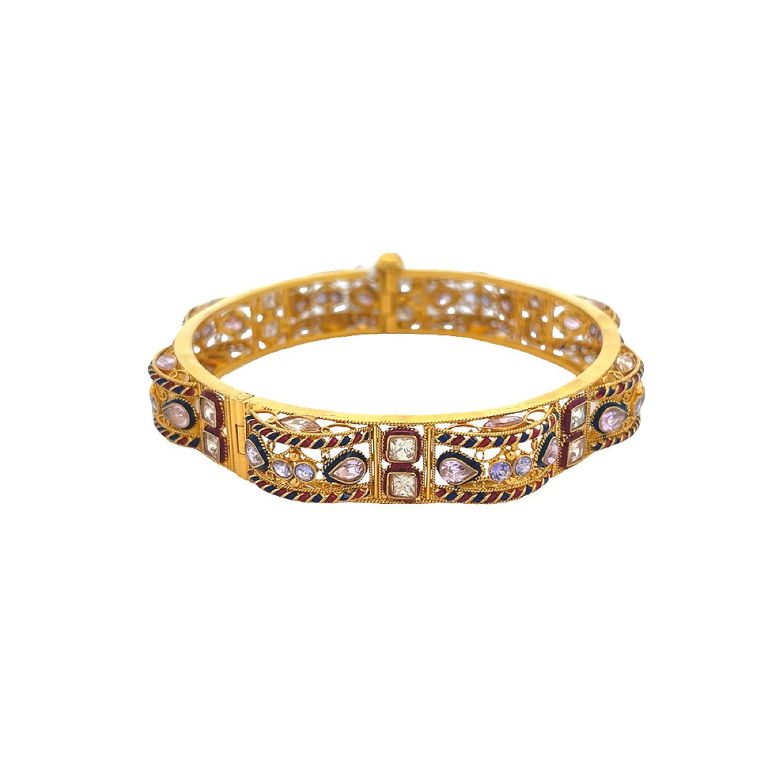 22K Yellow Gold Heavyweight Classic Bangle Bracelet