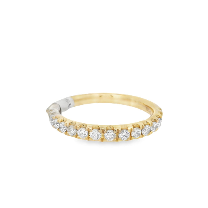 18K Yellow Gold 0.48ct Diamond Women's Wedding Band