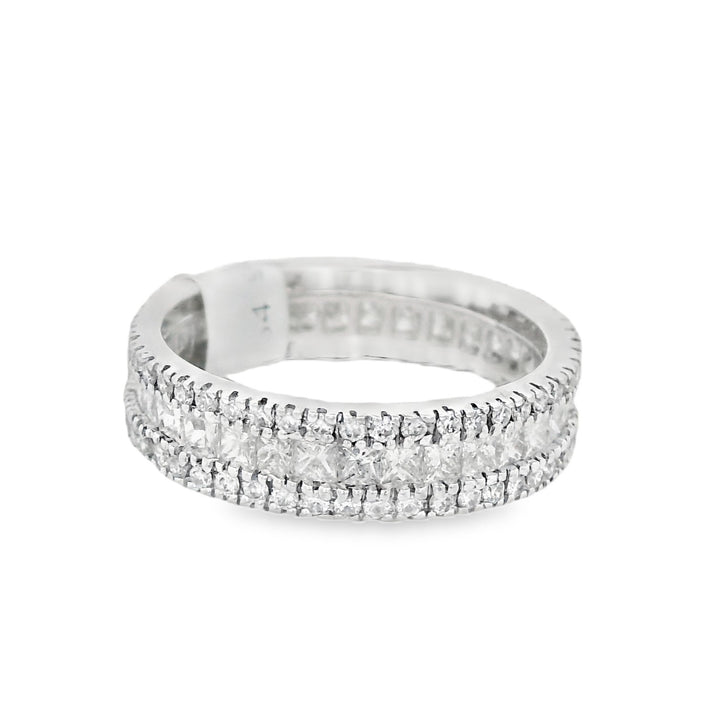18K White Gold 0.63ct Diamond Anniversary Band