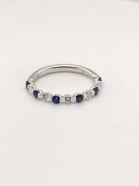 14K White Gold 0.50ct Diamond Half Anniversary Band