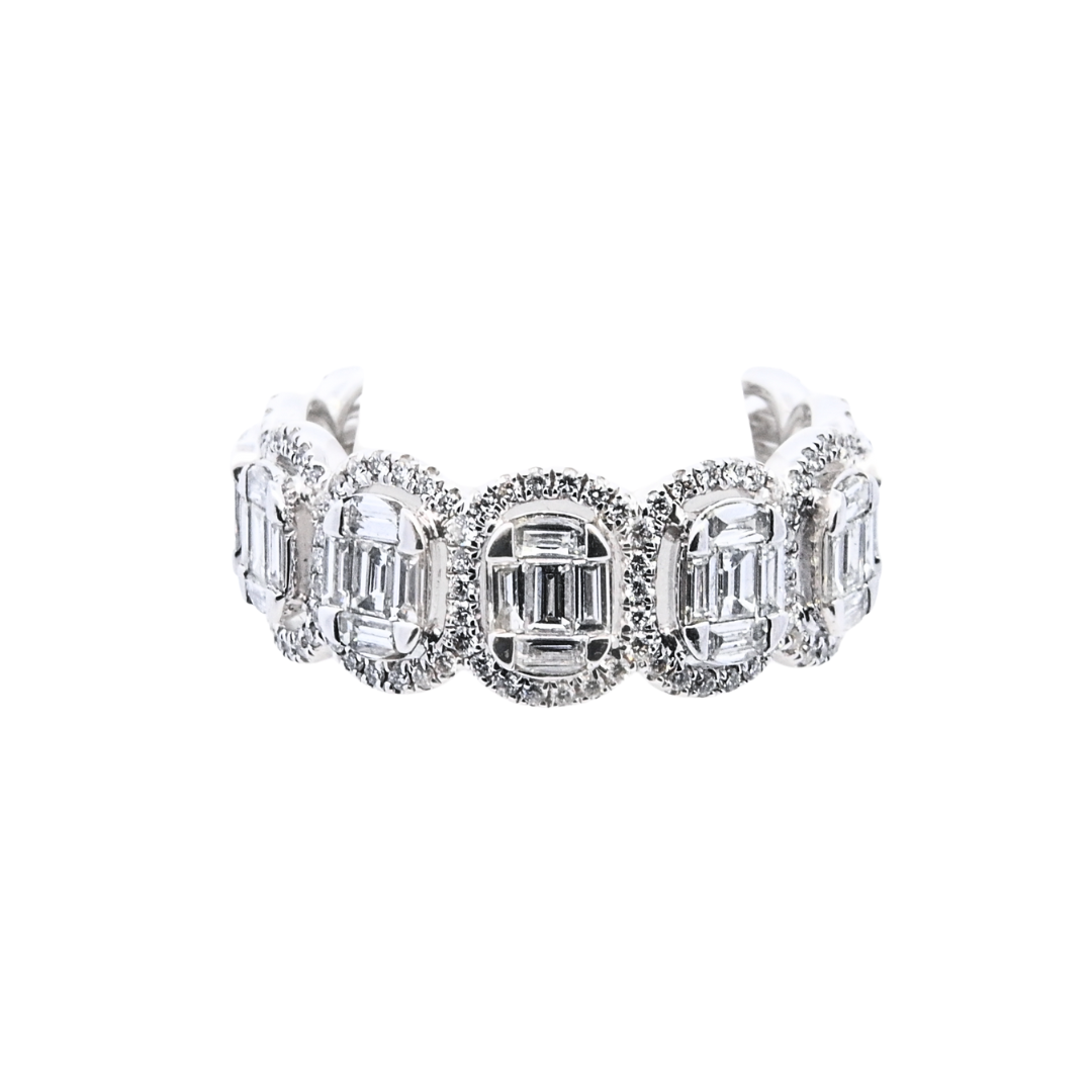 18K White Gold 2.04ct Diamond Eternity Band