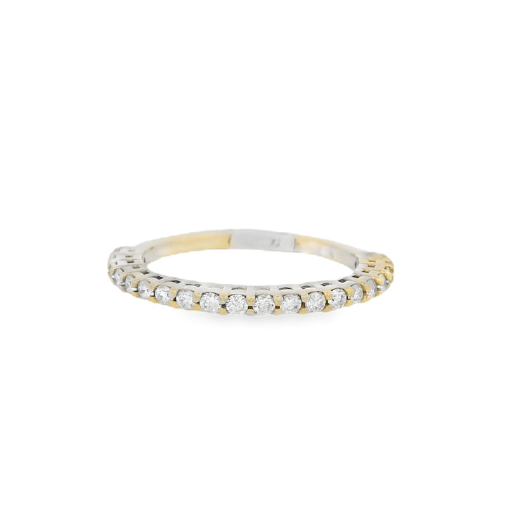 14K Yellow Gold 0.26ctw Diamond Shared Prong Wedding Band