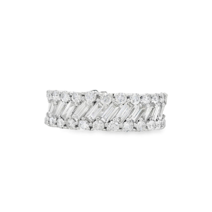 14K White Gold 1.42ct Diamond Anniversary Band