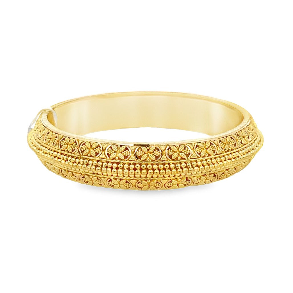 22K Yellow Gold Classic Solid Bangle Bracelet