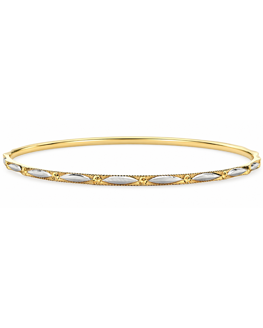 22K Yellow Gold Classic Solid Bangle Bracelet