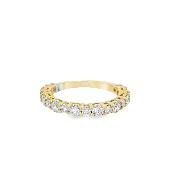 14K Yellow Gold 0.99ct Diamond Women's Wedding Band