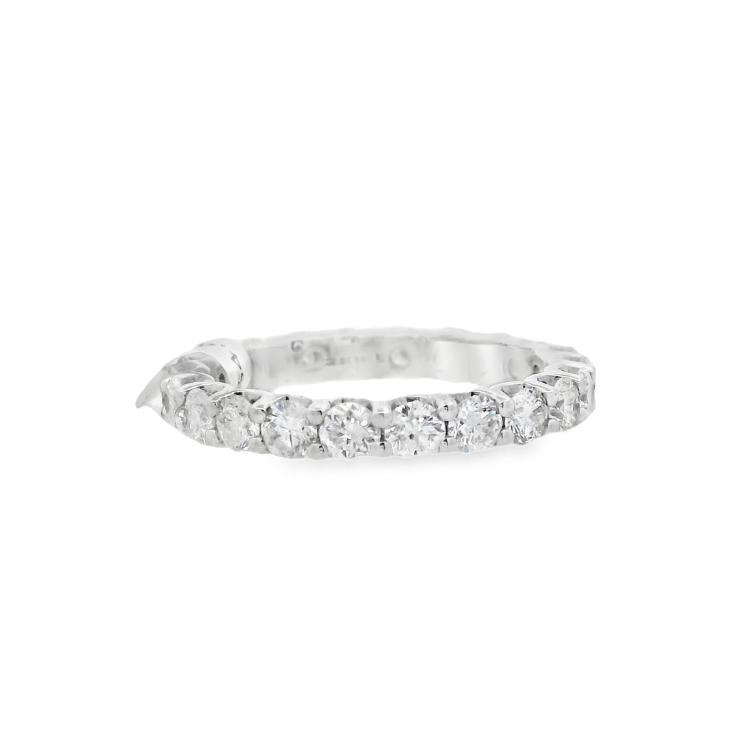 14K White Gold 2.01ct Diamond Anniversary Women's Wedding Band