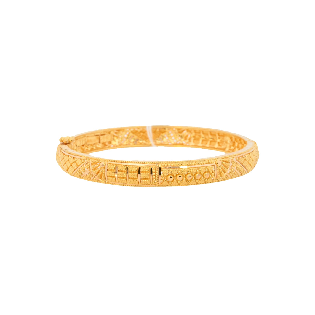 22K Yellow Gold Classic Design Bangle Bracelet