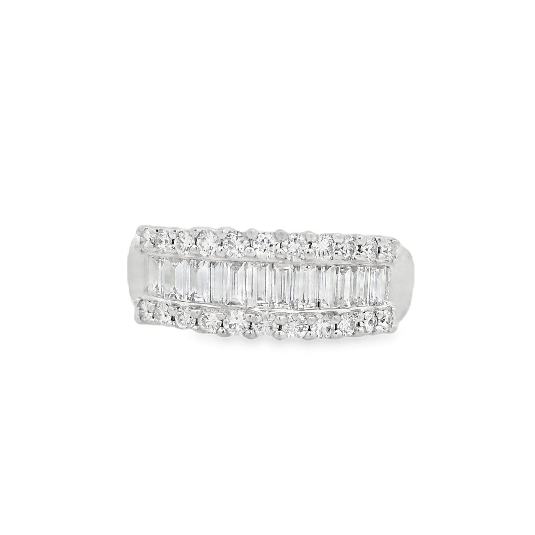 18K White Gold 1.00ct Diamond Anniversary Women's Wedding Band