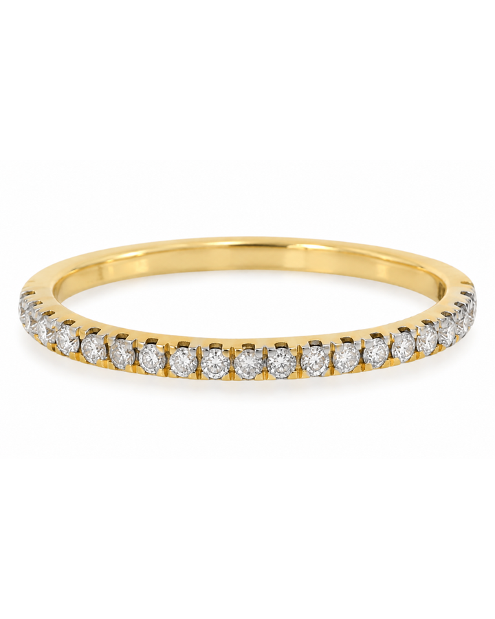 14K Yellow 0.38ct Diamond Eternity Women's Wedding Band