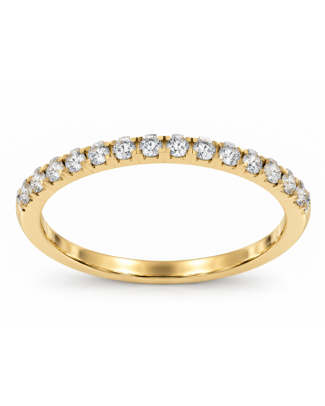 14K Yellow 0.38ct Diamond Eternity Women's Wedding Band