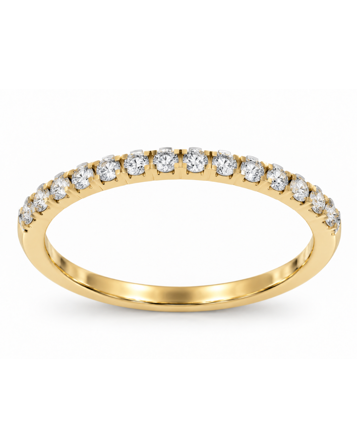 14K Yellow 0.38ct Diamond Eternity Women's Wedding Band
