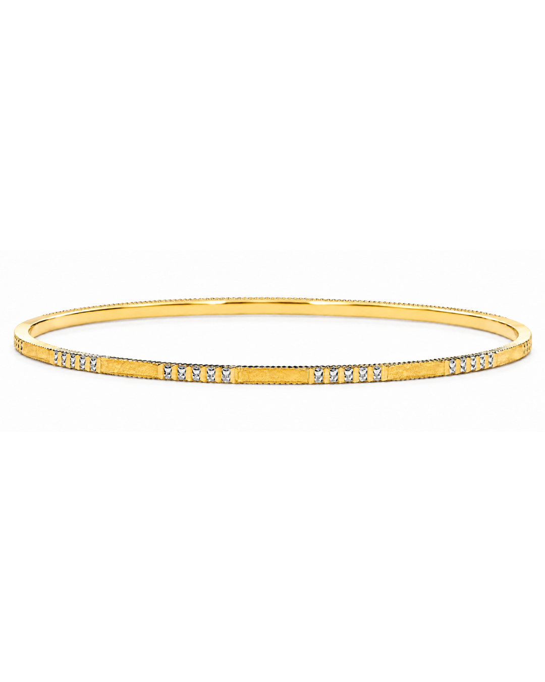 22K Yellow Gold Solid Classic Bangle Bracelet Jewelry