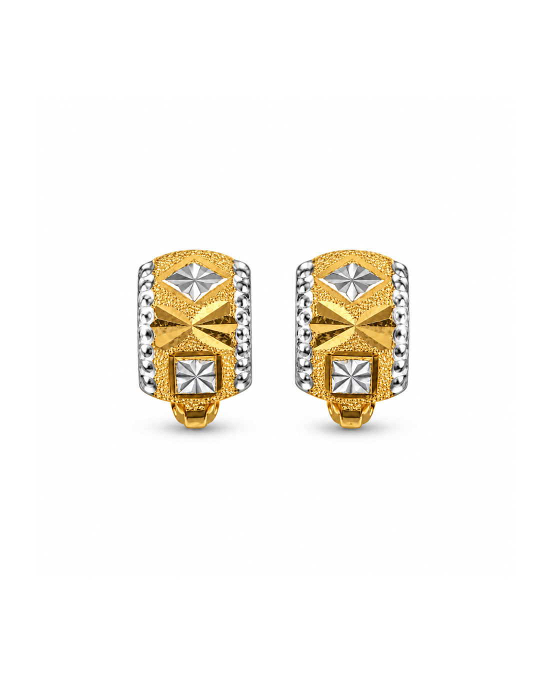 22K Yellow Gold Classic Women's Lightweight Earrings