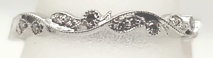 18K White Gold 0.16CT Diamond Eternal Love Eternity Band