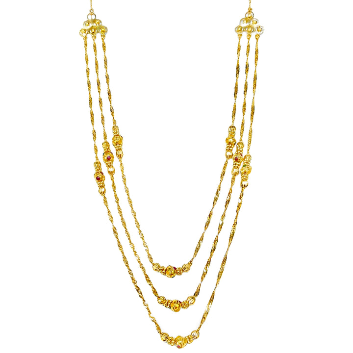 22K Yellow Gold Classic Chain Necklace - Timeless Elegance