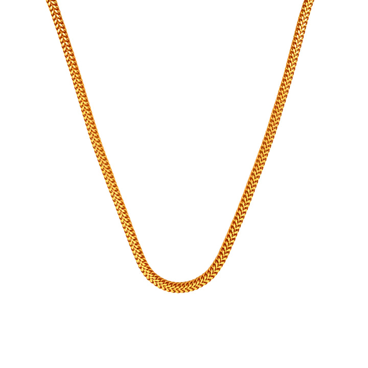 22K Yellow Gold Heavy Luxury Thick Link Chain Necklace