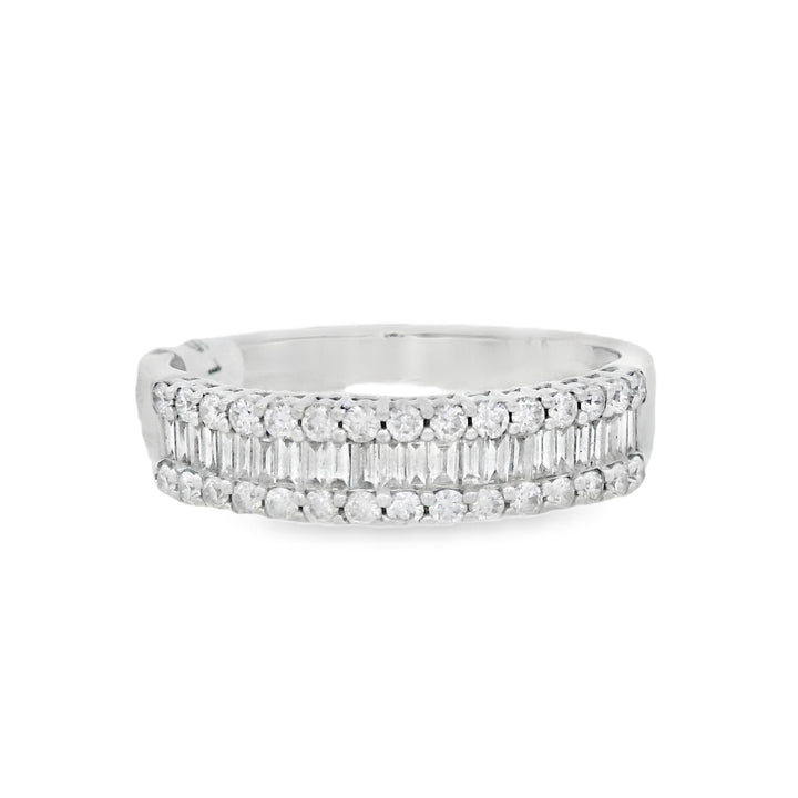 14K White 0.53ct Diamond Anniversary Women's Wedding Band