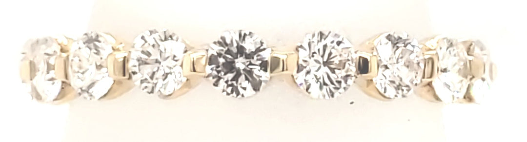 14K Yellow Gold 1.50ct Diamond Anniversary Women's Wedding Band
