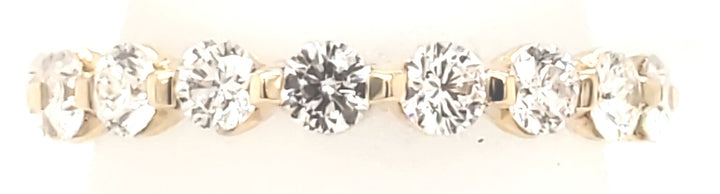 14K Yellow Gold 1.50ct Diamond Anniversary Women's Wedding Band