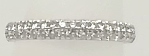 14K White Gold 40-Diamond Half Anniversary Women's Band