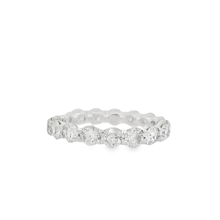 14K White Gold 2.00ct Diamond Eternal Love Band