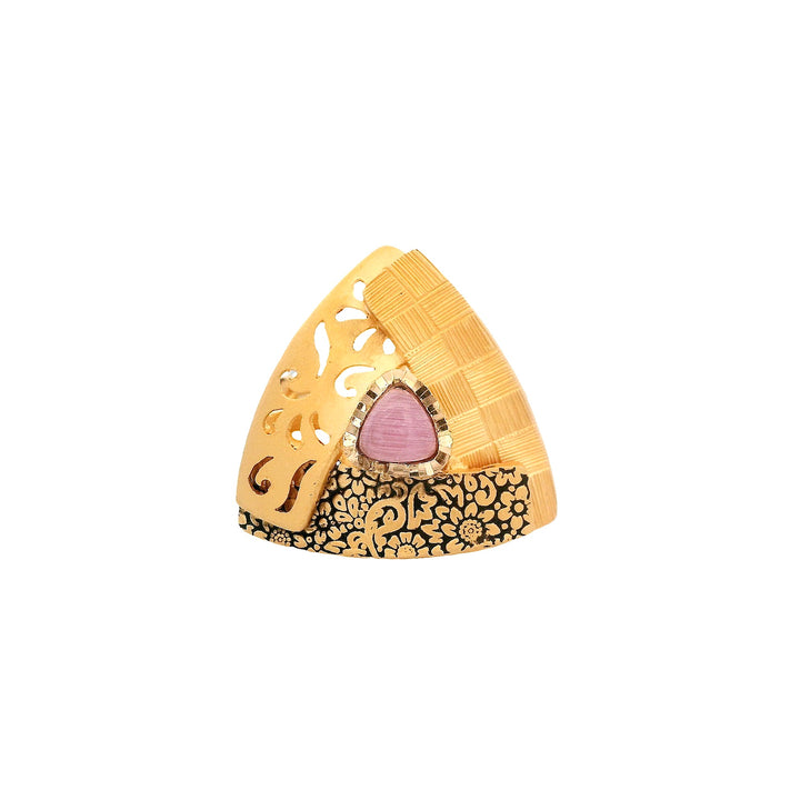22K Yellow Gold Adjustable Minimalist Band Ring