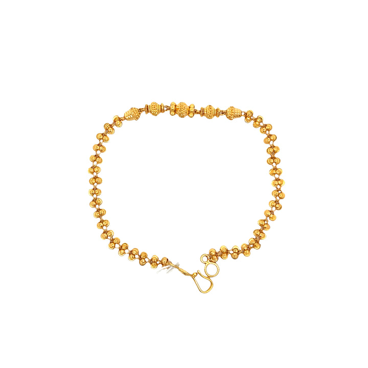 22K Yellow Gold Traditional Indian Charm Bracelet