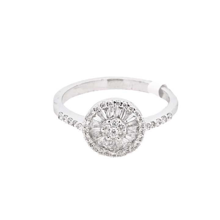 14K White Gold 0.47ctw Multi-Cut Diamond Fashion Ring