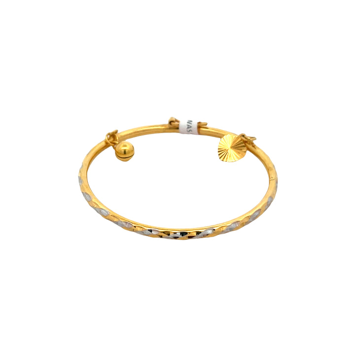 22K Yellow Gold Delicate Baby Charm Bracelet