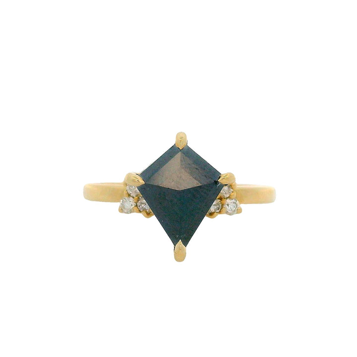 14K Yellow Gold 2.21ct. Black Diamond Fashion Ring