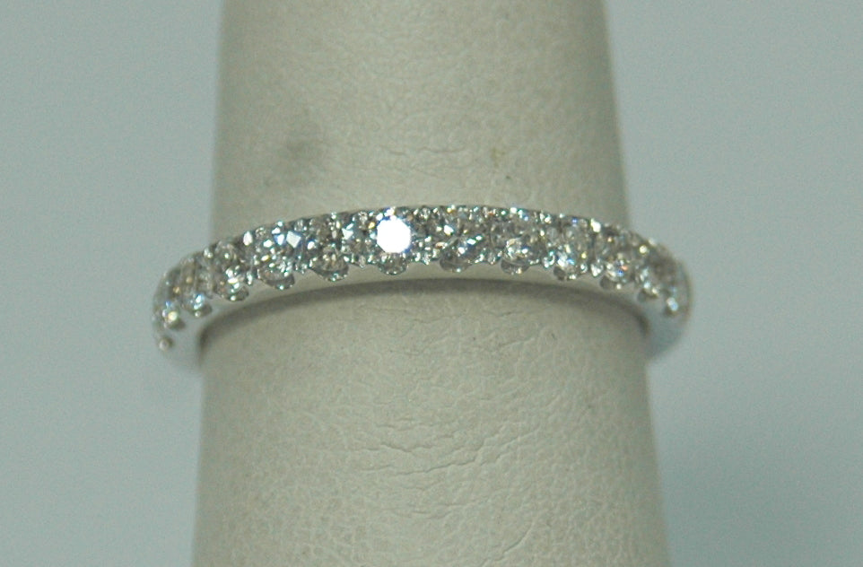 14K White Gold 0.50ct Diamond Women's Wedding Band