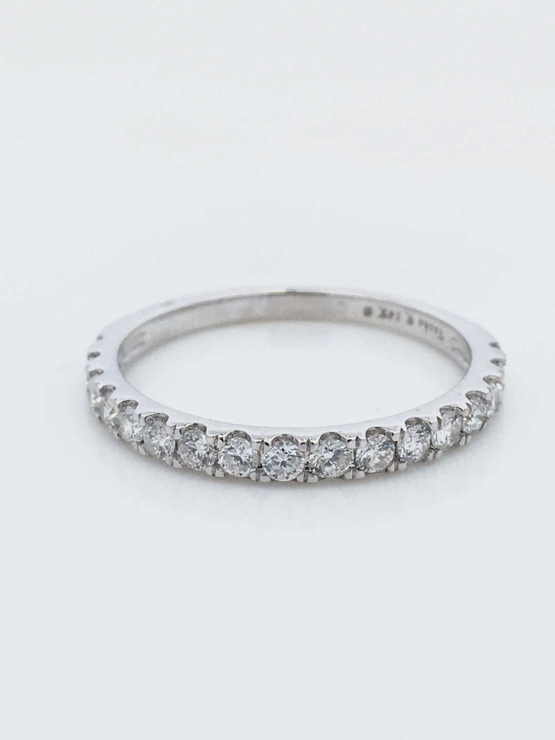 14K White Gold 0.25ctw Round Diamond Half Anniversary Band