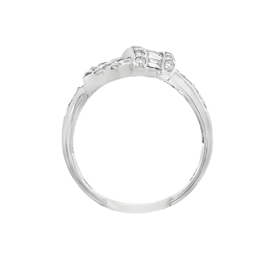 14K White Gold 1.0CT Diamond Fasion Ring