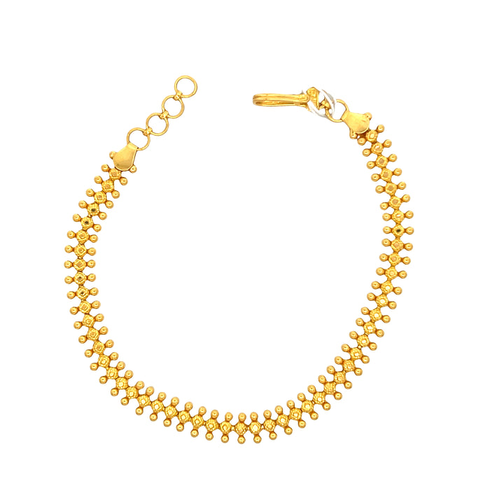 22K Yellow Gold Classic Pickett Chain Bracelet