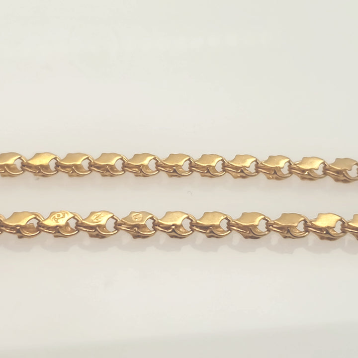 21K Yellow Gold Substantial Men's Chain Necklace