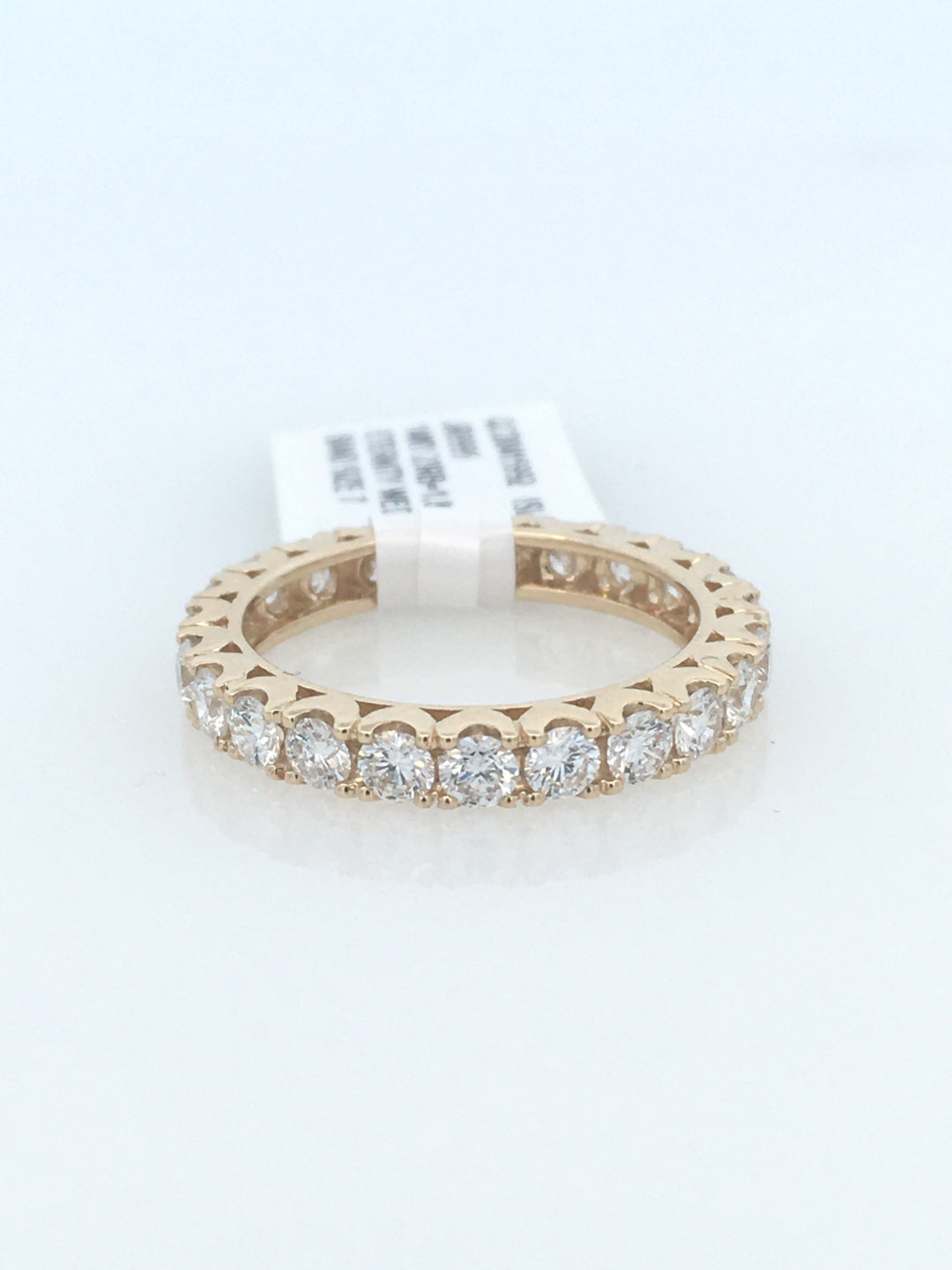 14K Yellow Gold 1.85ctw Round Diamond Eternity Wedding Band