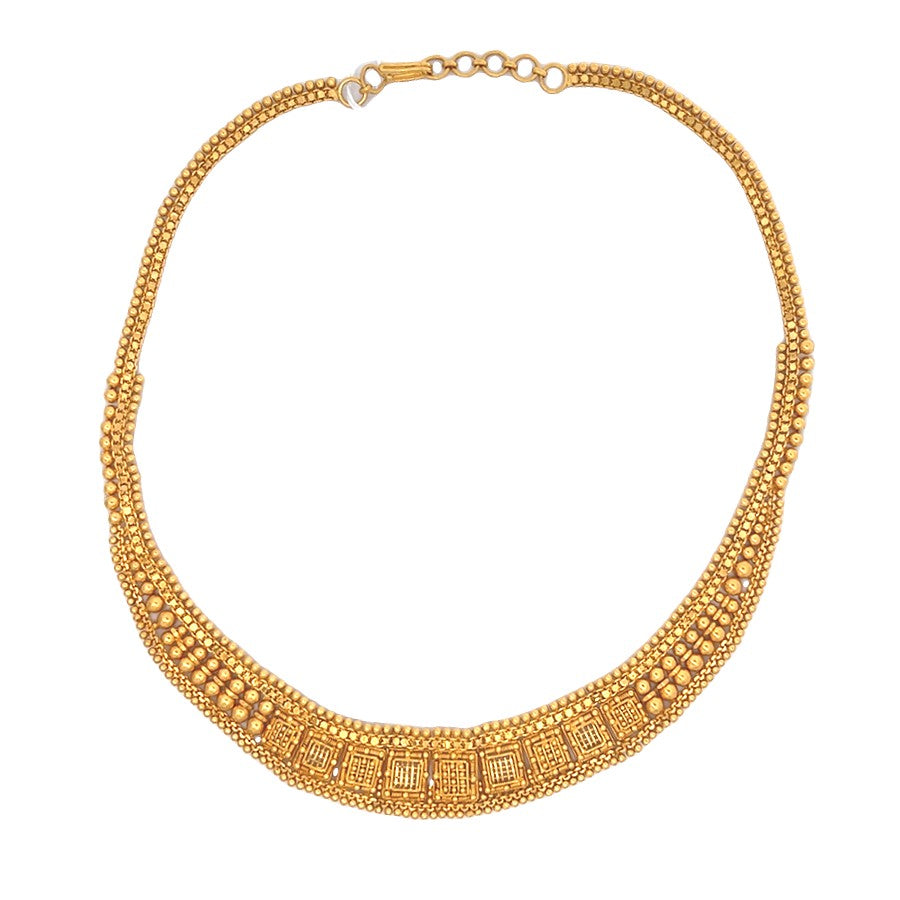 22K Yellow Gold Classic Choker Necklace Refined Elegance