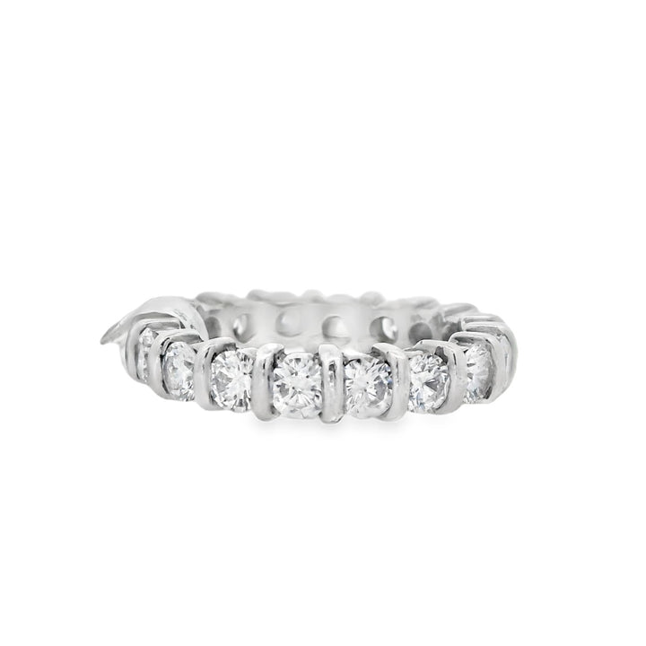 Platinum 2.00ct Diamond Eternity Women's Wedding Band